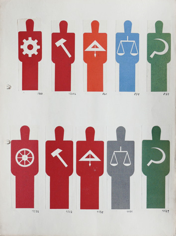 Isotype 'Picture dictionary' leaf from binder, Gerd Arntz, 1929-33, from the Otto and Marie Neurath Collection, Department of Graphic Communication, University of Reading ©  Isotype revisited 2009–19.
